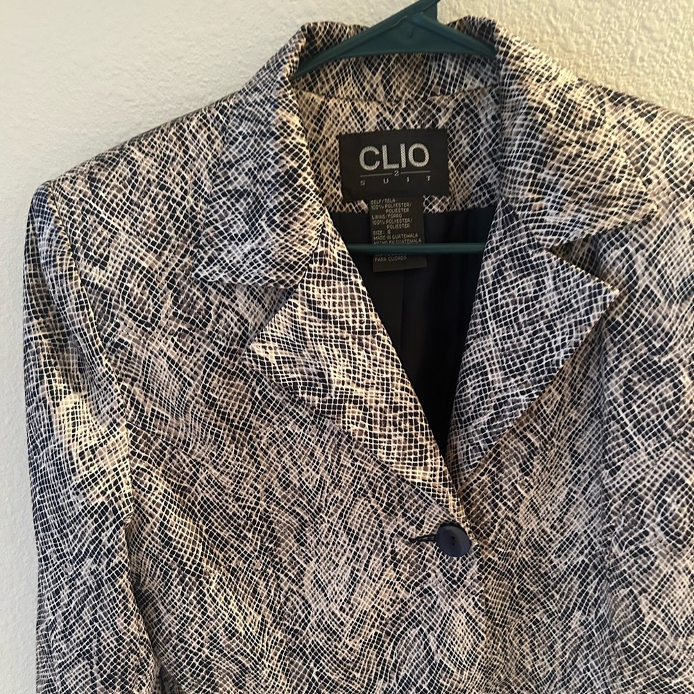 Snake print jacket blazer